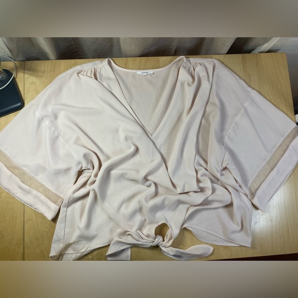 Light Pink Maurices Blouse w/ tie - Picture 1 of 6